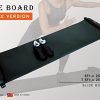 Slide Board For Cardio Exercise With Lycra Gloves and Shoe Covers